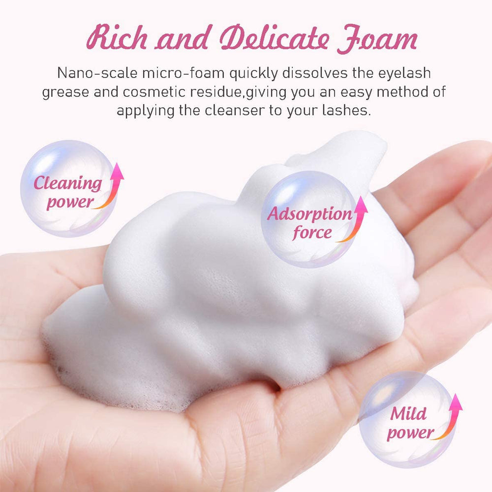 Vemofoper cleansing brush enables easy lid cleansing