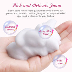 Vemofoper cleansing brush enables easy lid cleansing