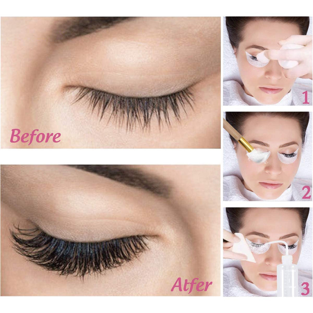 Vemofoper lash close-up shows clean lashes without residue