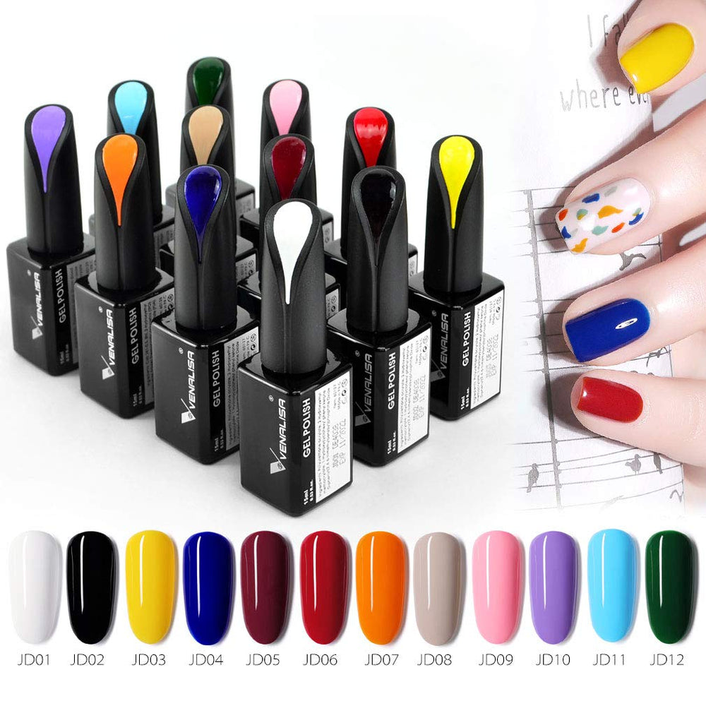 Venalisa brush applying smooth, even layer for at-home nails