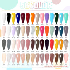 VENALISA black gel polish on nails shows glossy, durable finish