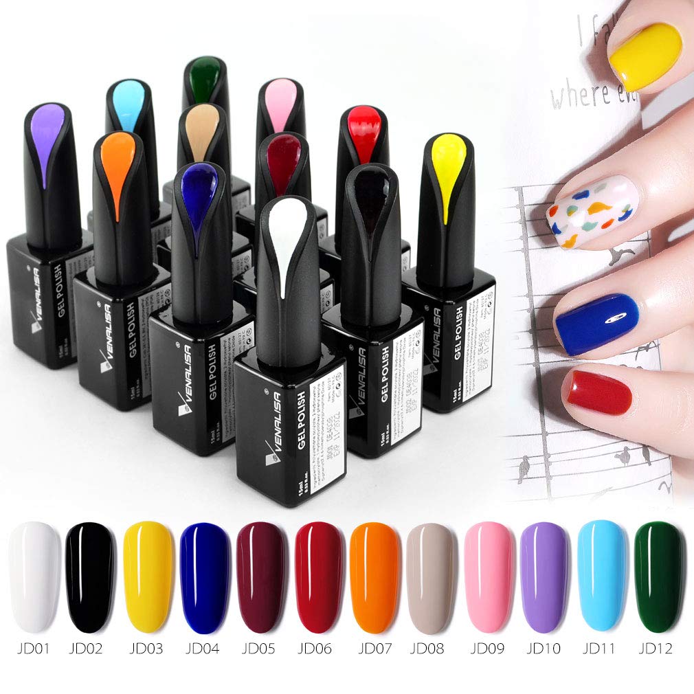 VENALISA gel polish in a home manicure setup for DIY nails