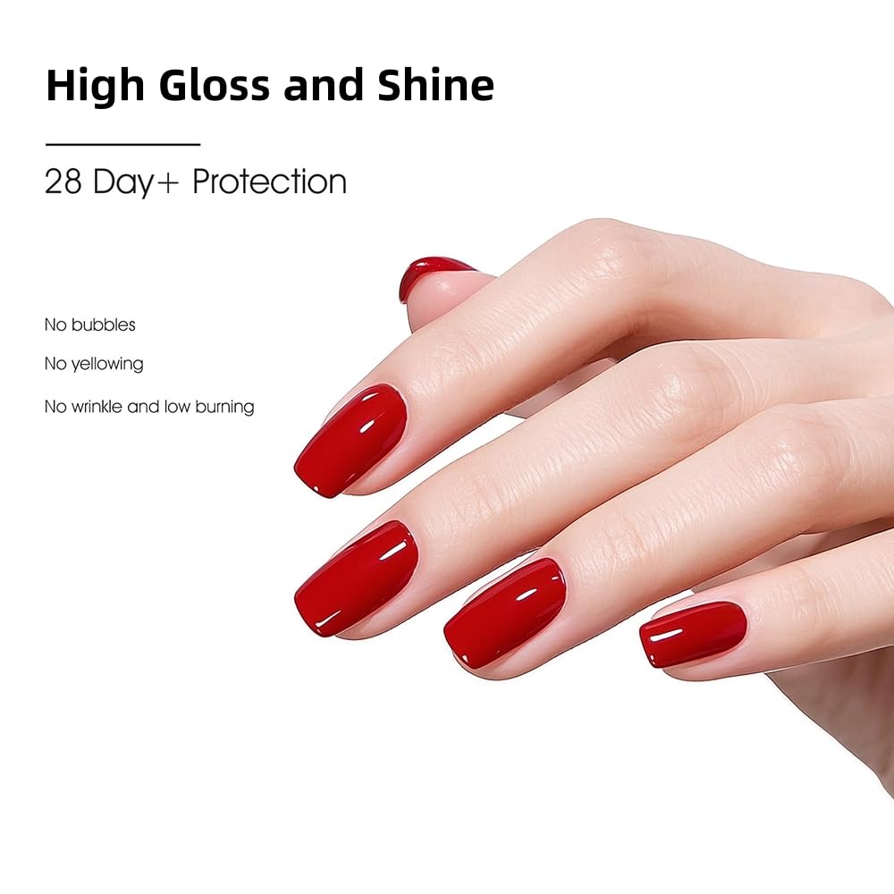 VENALISA Glossy Top Coat on nails enhances color and shine