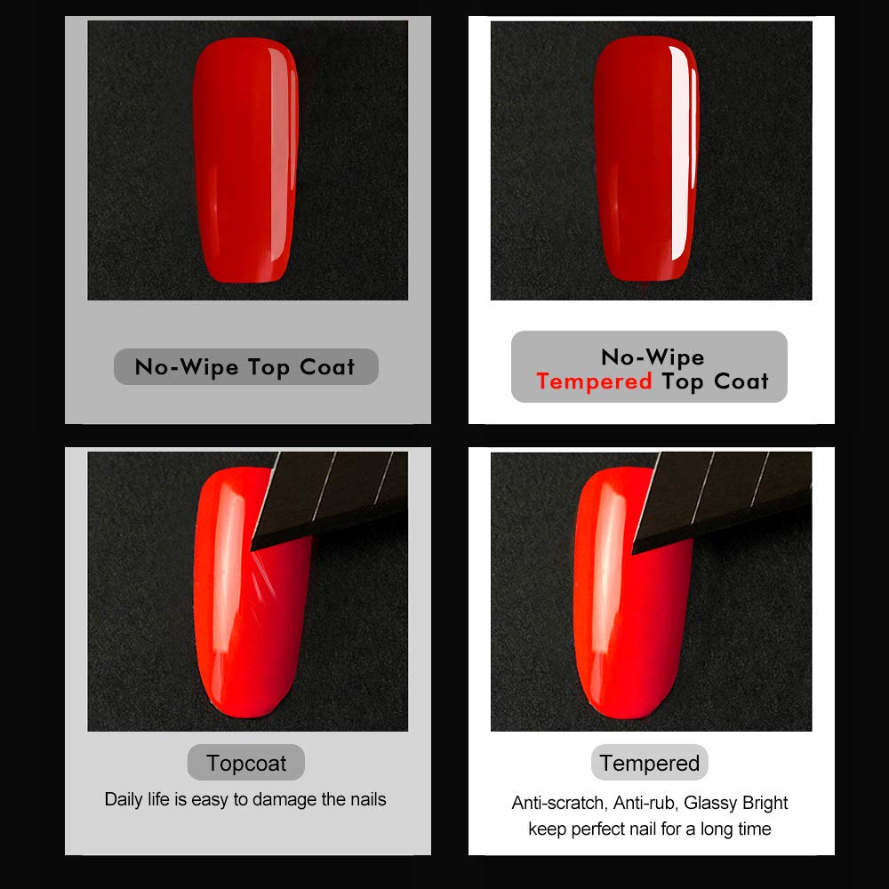 VENALISA glossy top coat finish enhances natural nails with durable brightness.
