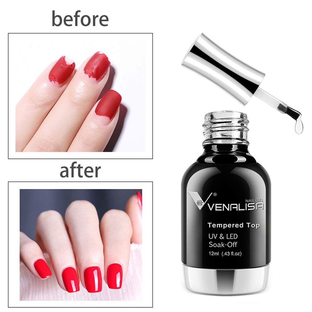 VENALISA long-lasting top coat extends wear beyond two weeks.