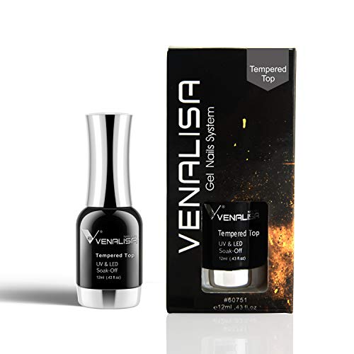 VENALISA nourishing top coat bottle ready for easy nail application.