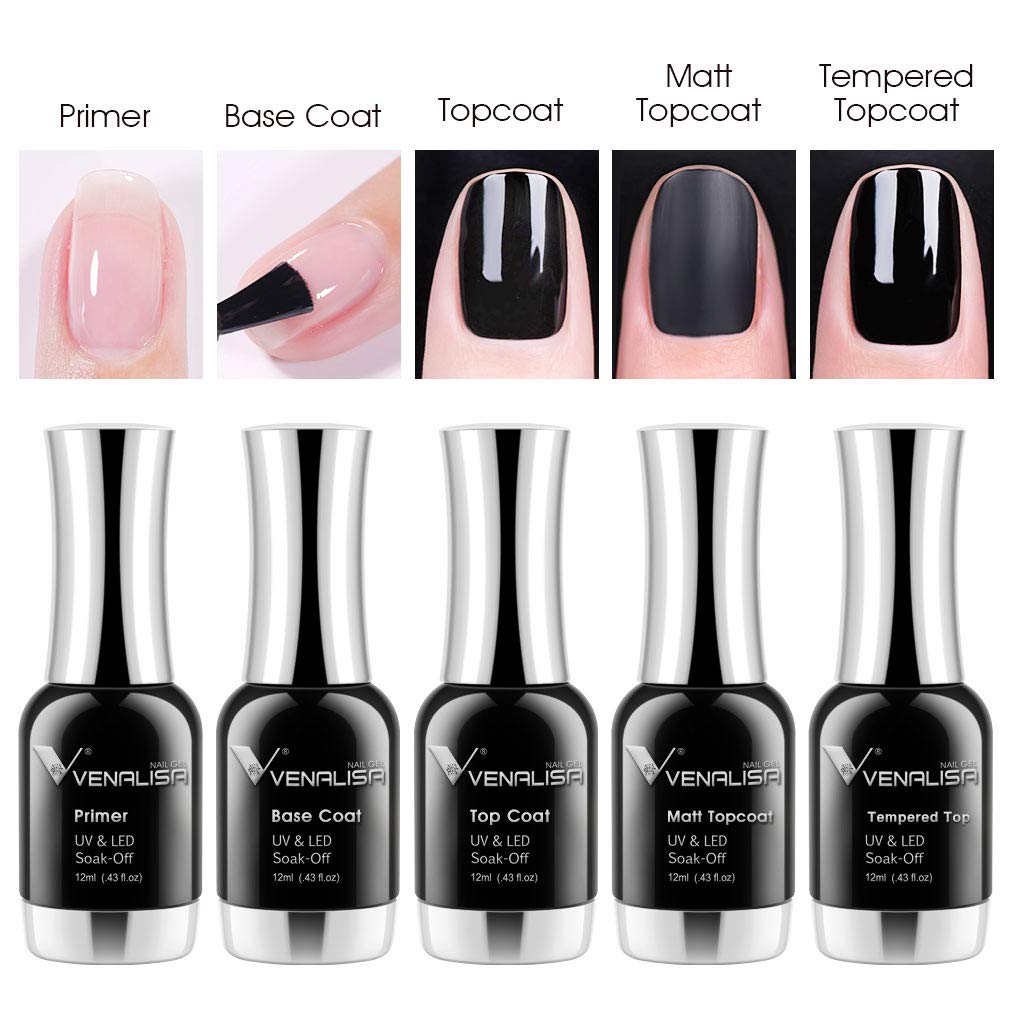 VENALISA no-wipe top coat creates a clean, residue-free seal.