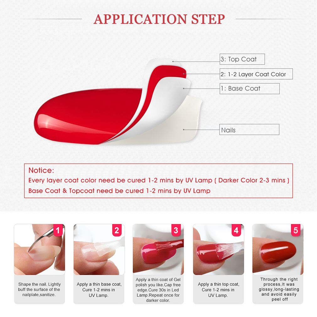 VENALISA top coat compatible with all brands of soak-off gel polish.