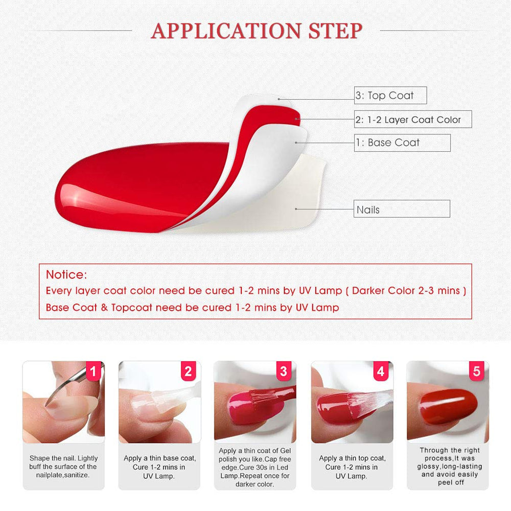 VENALISA top coat compatible with all brands of soak-off gel polish.