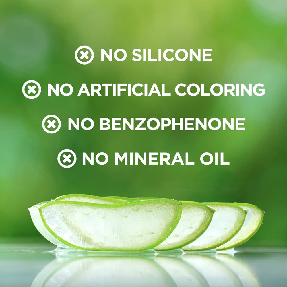 Venamine Aloe Vera Gel, etiqueta que indica producto orgánico y 100% aloe vera.