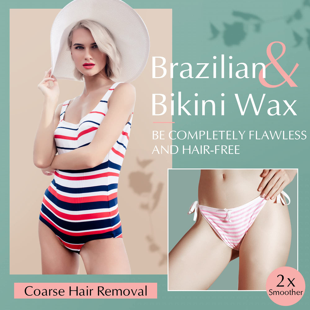 Vennco wax beads designed for Brazilian waxing with effective hair capture.