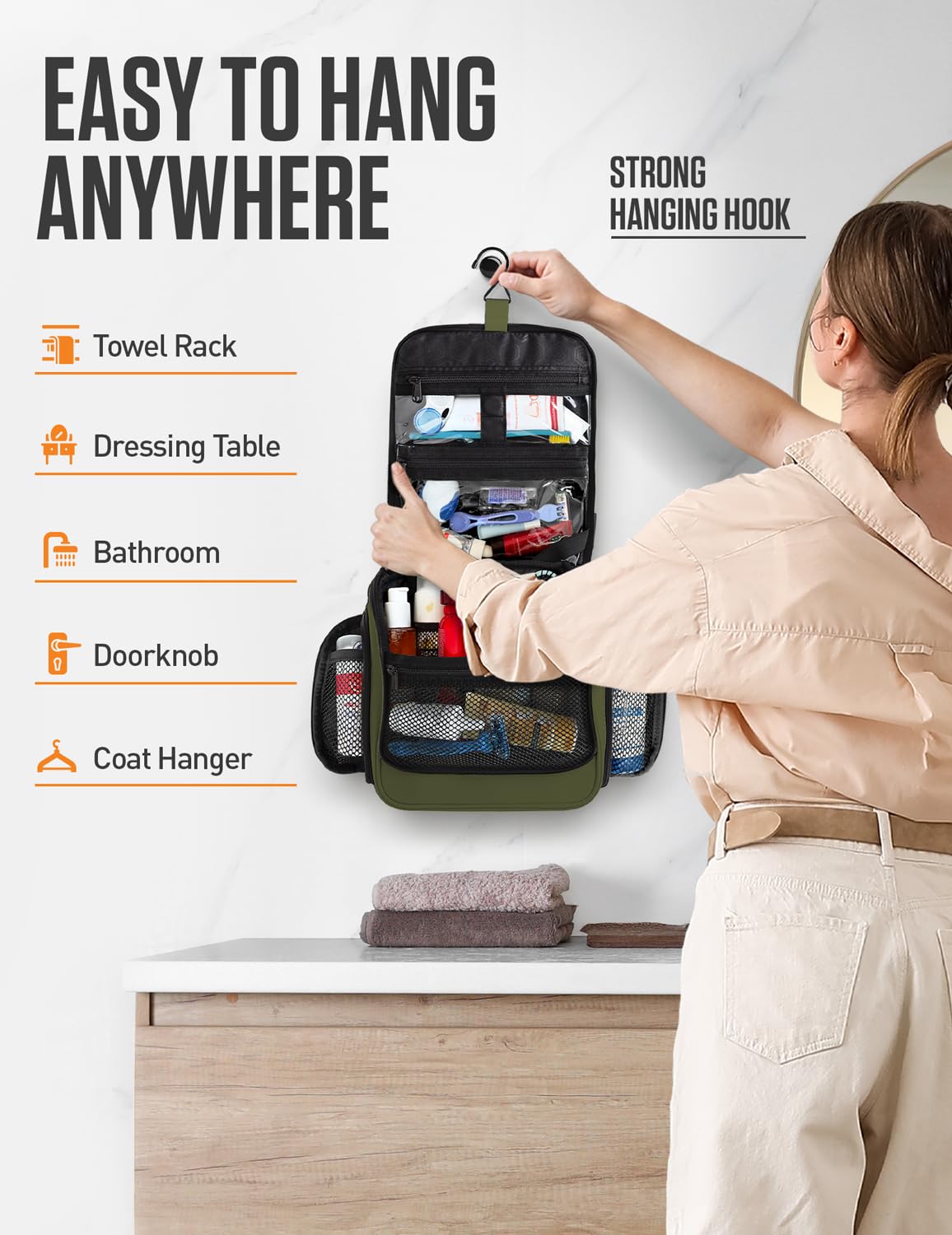 VENTURE 4TH interior with leak-resistant lining keeps items dry during travel