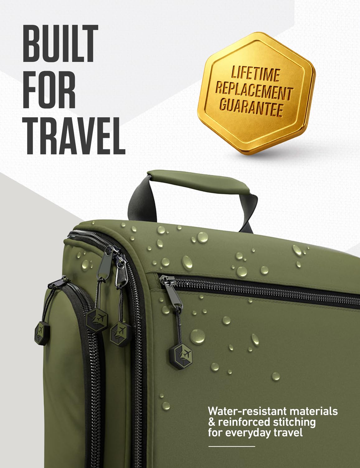 VENTURE 4TH open view reveals organized compartments for toiletries and cosmetics