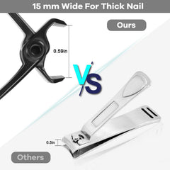 Vepkuso clippers showing wide jaw design for thick nails