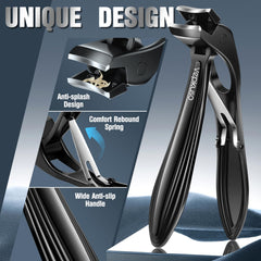 Vepkuso stainless steel toenail clippers delivering a smooth, precise cut