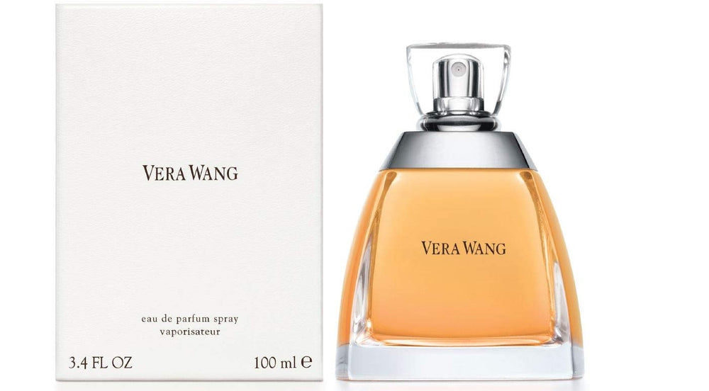 Vera Wang EDP bottle front, ideal for a refined daytime ensemble.