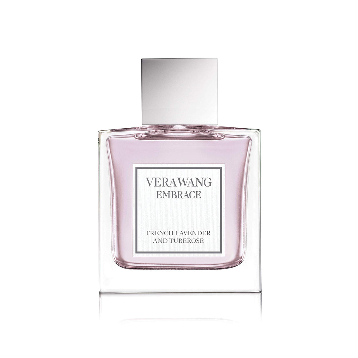 Vera Wang Embrace bottle with green tea and pear blossom, fresh daytime fragrance.