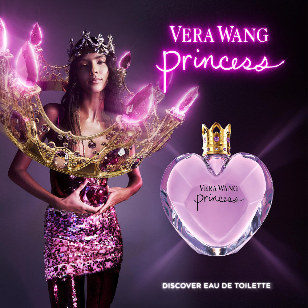 Vera Wang Princess cap close-up emphasizes elegant feminine packaging for gifting