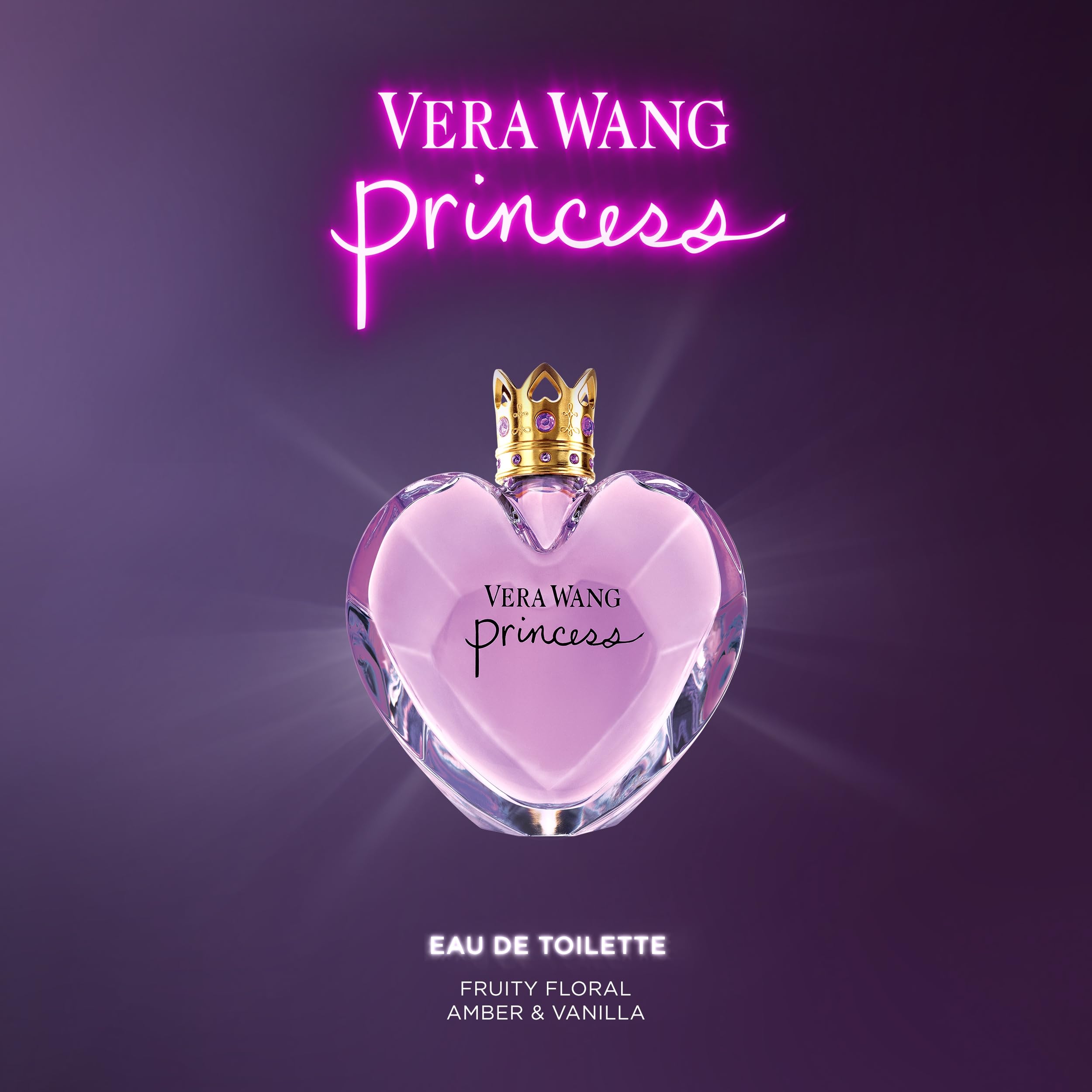 Vera Wang Princess spray-dispense close-up highlights easy application and lasting scent