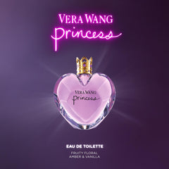 Vera Wang Princess spray-dispense close-up highlights easy application and lasting scent