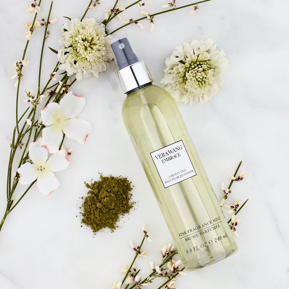 Vera Wang Embrace spray offers a quick morning refresh with bright notes.