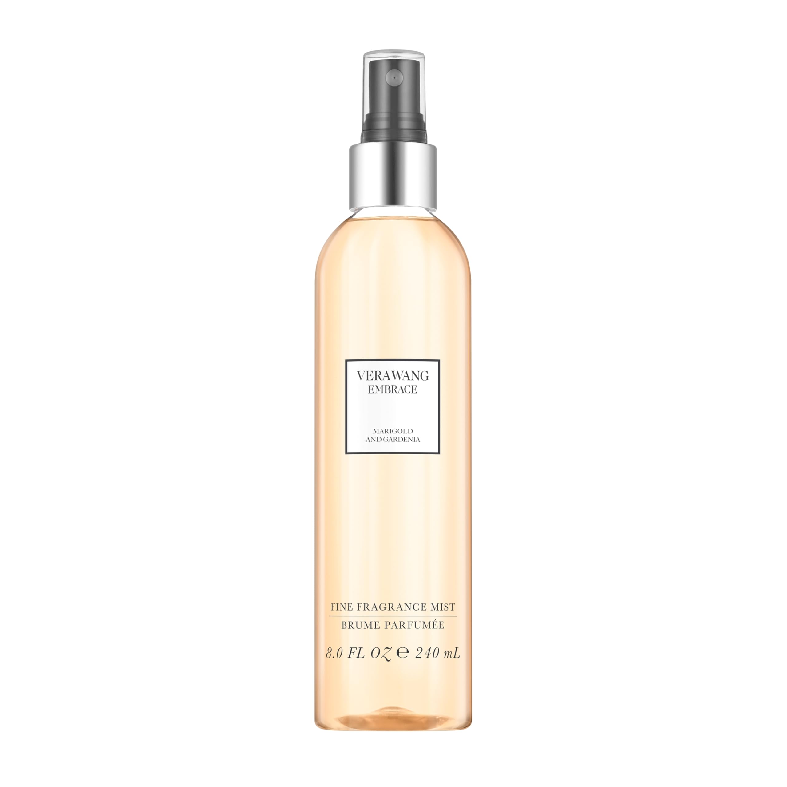 Vera Wang Embrace Merigold & Gardenia body mist bottle for everyday freshness.