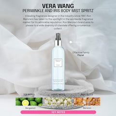 Label close-up on Vera Wang Embrace Periwinkle & Iris notes