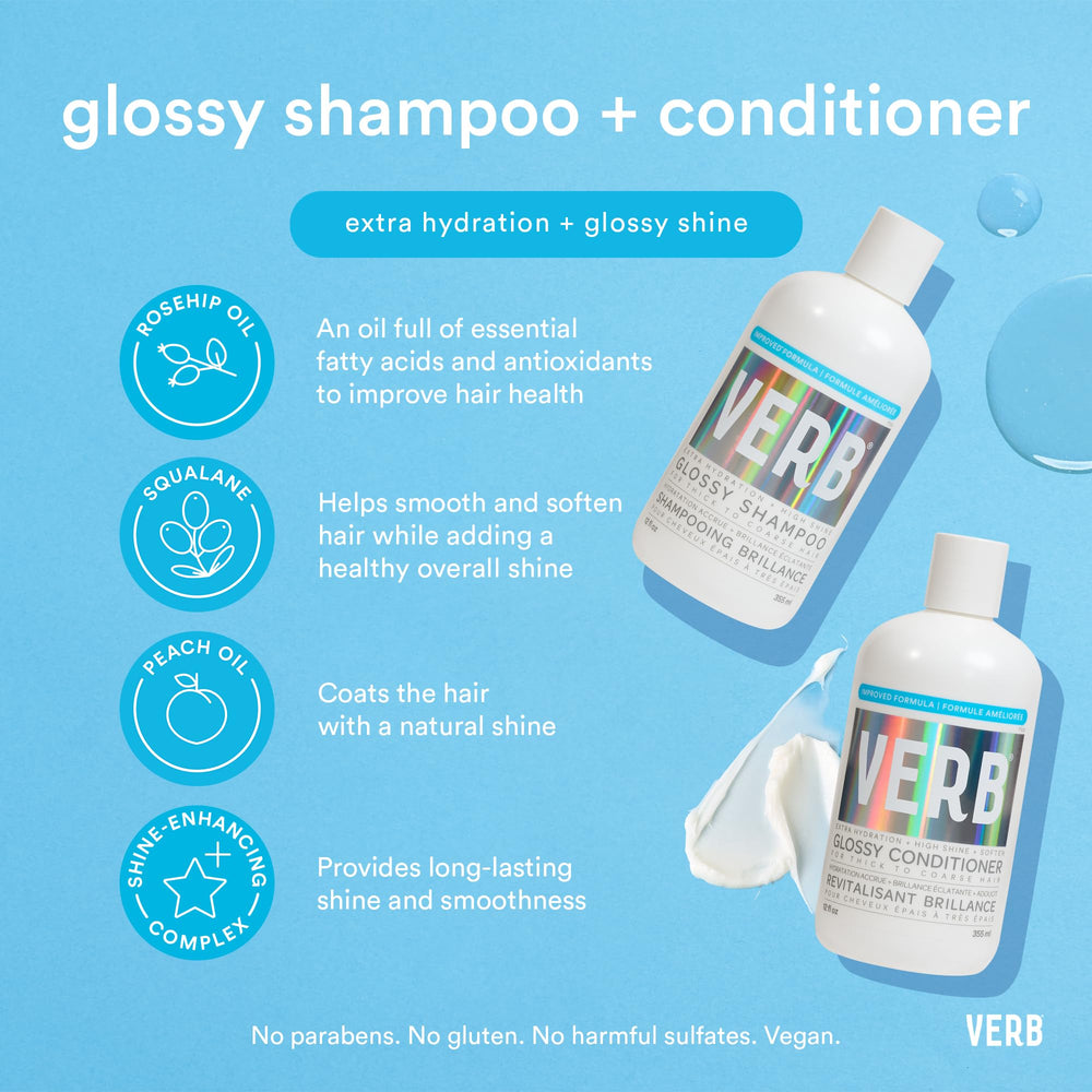 Desenredo fácil con VERB Brillante cabello suave y manejable.