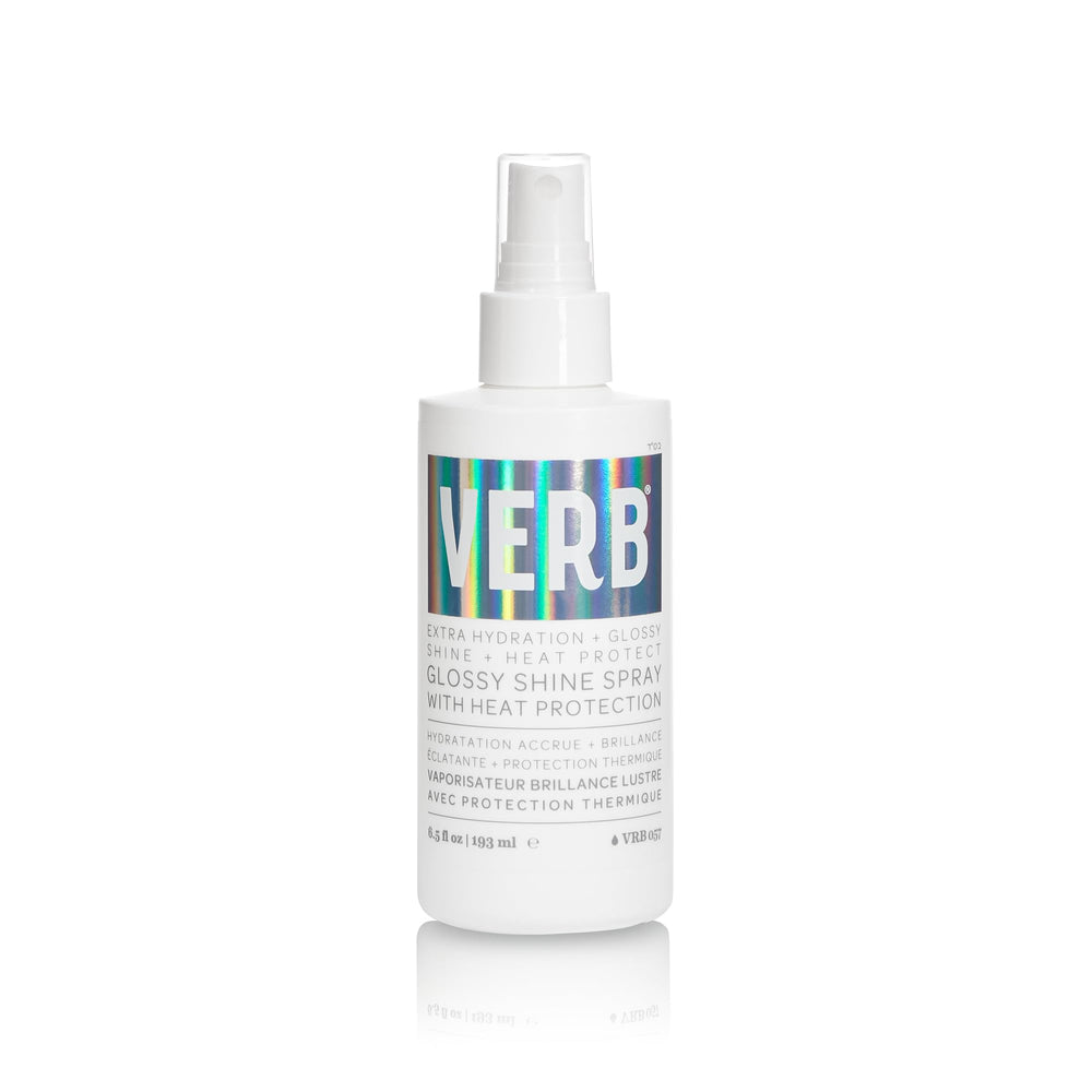 VERB brillo para cabello en botella; proporciona hidratación y brillo.