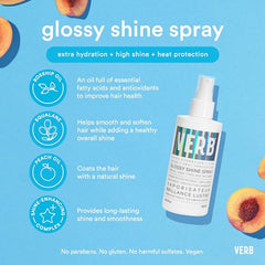 VERB brillo cristal para cabello, aspecto liso y pulido.