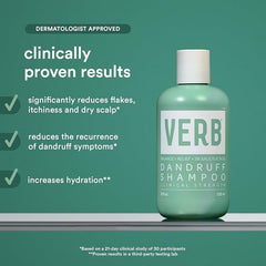 VERB Champú Anticaspa: aplicación en mano muestra lavado suave.
