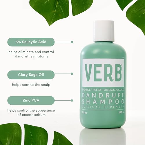 VERB Champú Anticaspa: lavado en cabello y espuma ligera.
