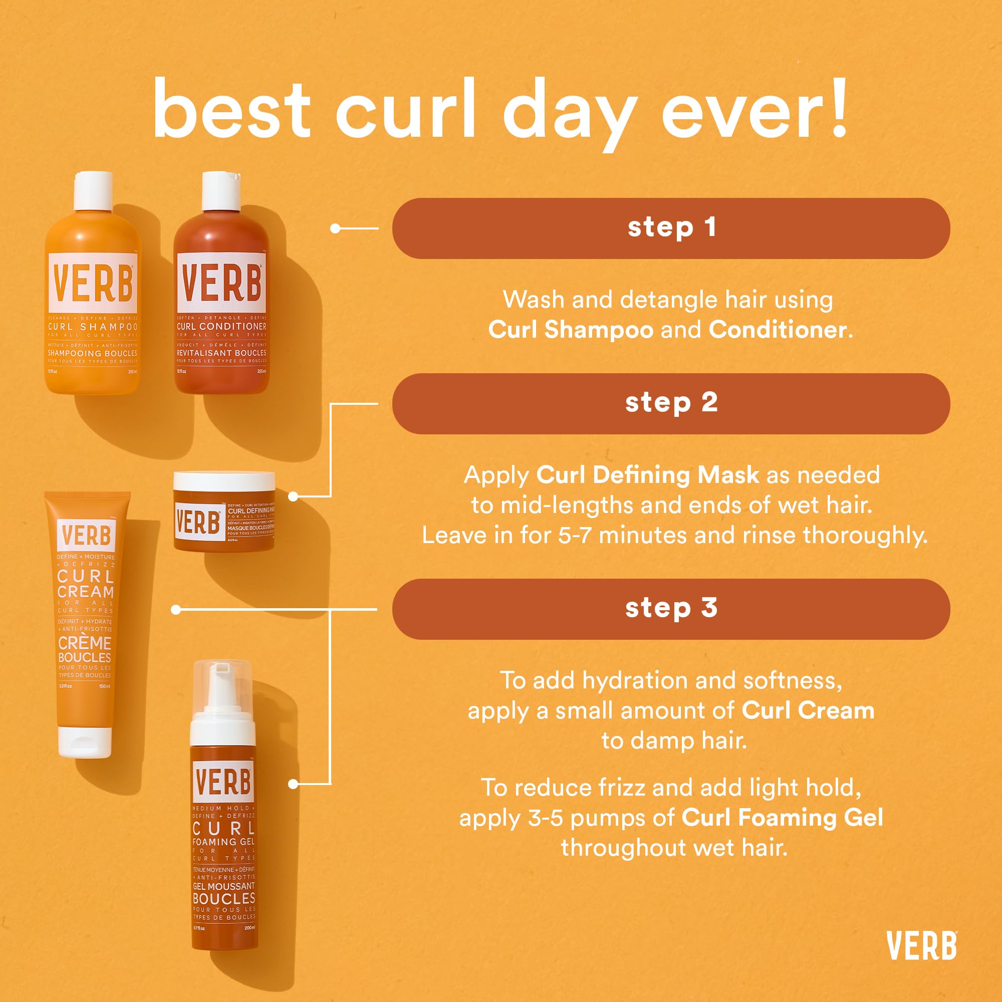 VERB Curl Acondicionador aceite jojoba dorado prensado en frio aporta brillo