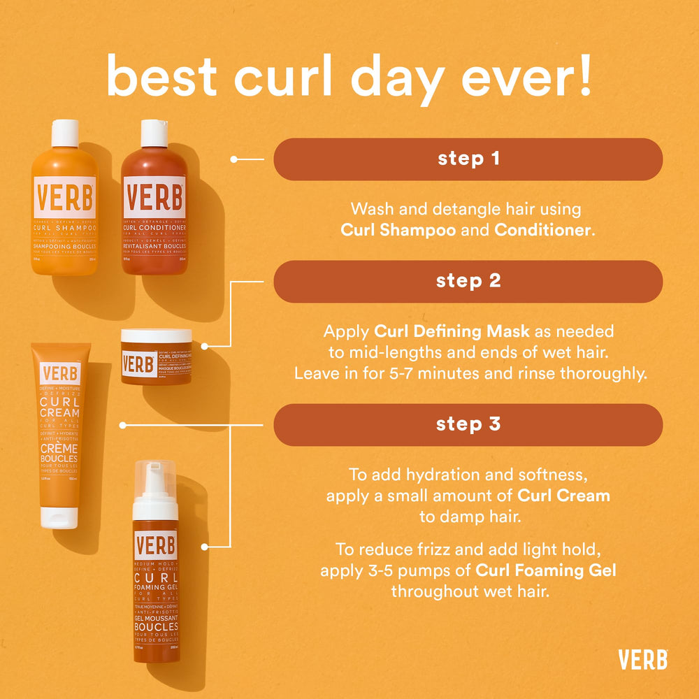 Defined curls with light hold and touchable softness