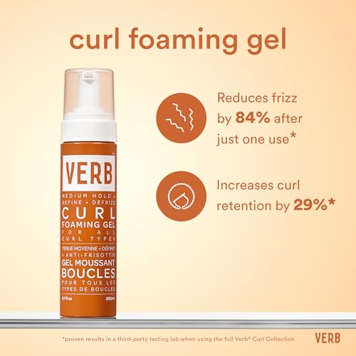 Definición suave de VERB Curl Foaming Gel para ondas y rizos.