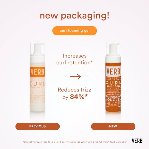 Textura mousse-gel de VERB Curl Foaming Gel; definición sin crujido.