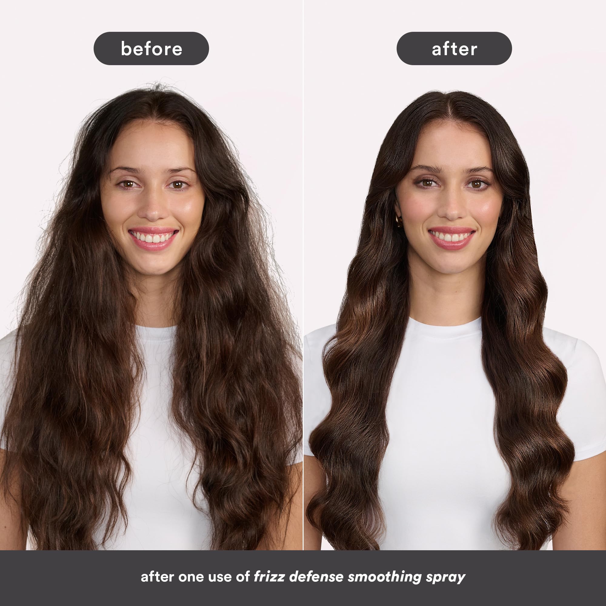 VERB Frizz Defense reduce frizz hasta 70% y protege de la humedad por 72 horas.