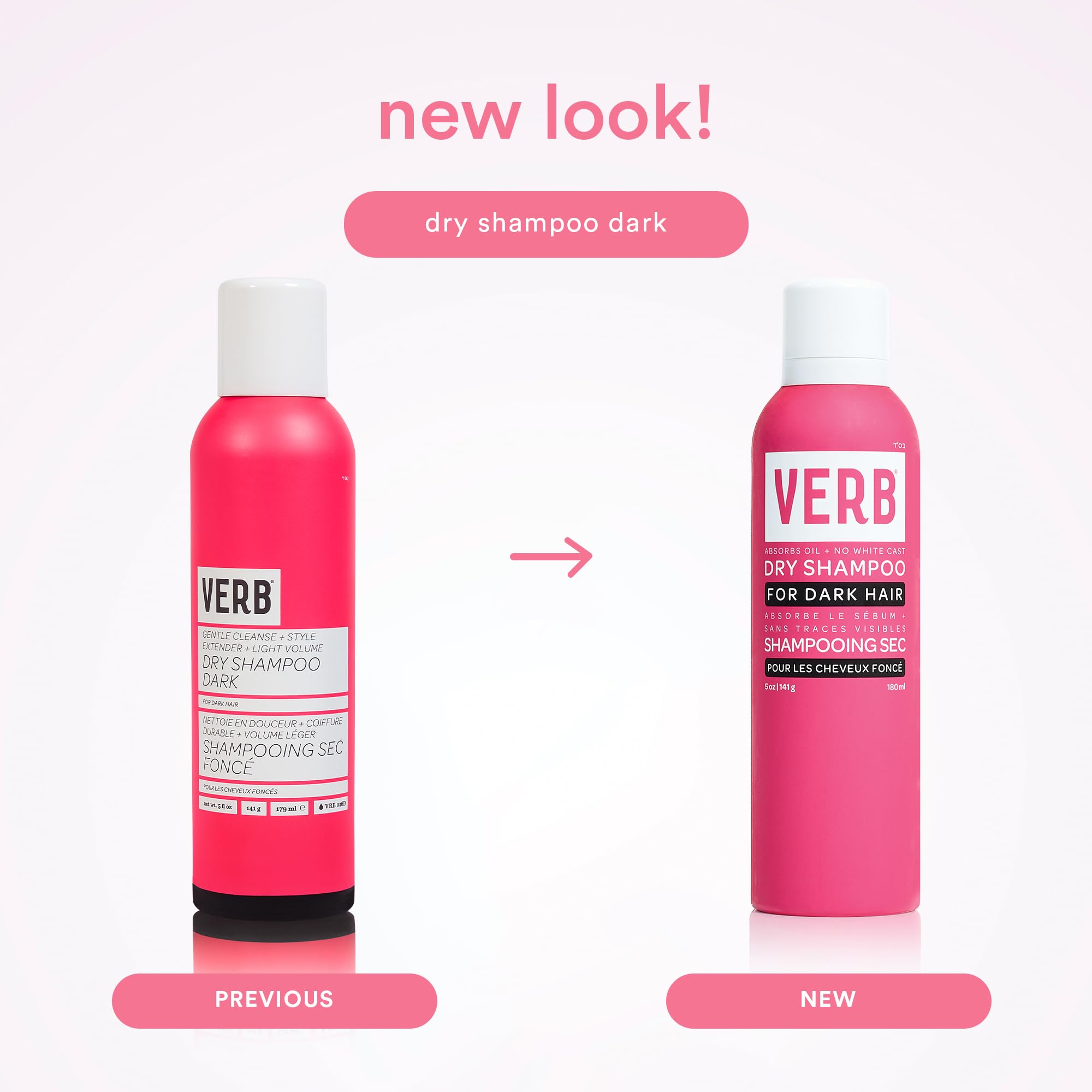 VERB Dry Shampoo Dark Tones texture close-up reveals rice starch grains