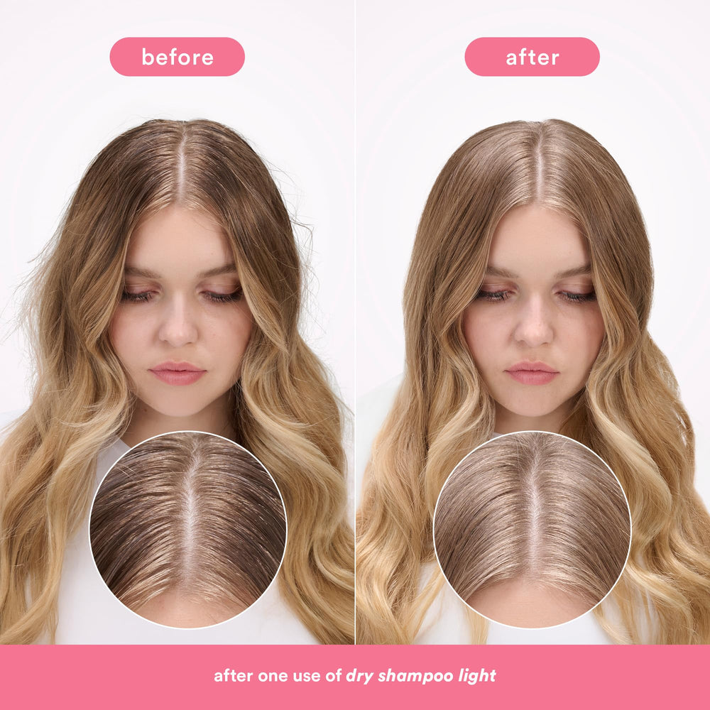 VERB Dry Shampoo Light Tones after-use look with root lift.