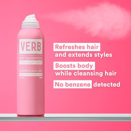 VERB Dry Shampoo Light Tones powder dispersion for oil absorption.