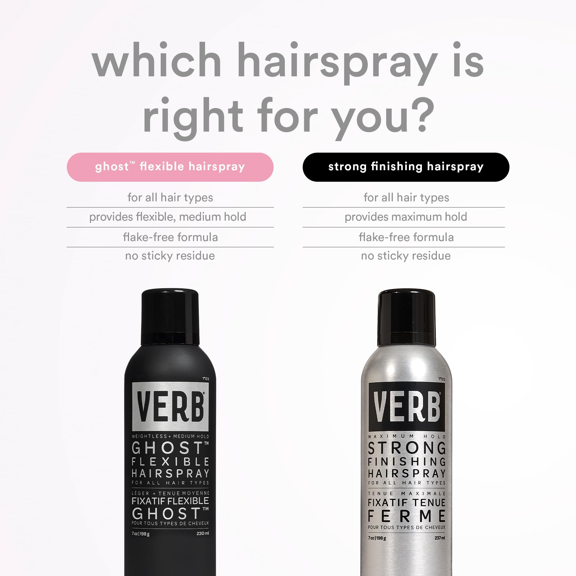 VERB Ghost Hairspray suitable for all hair types