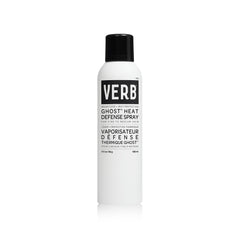 VERB Ghost Heat Defense Spray en bote mostrando aplicación suave y brillo ligero