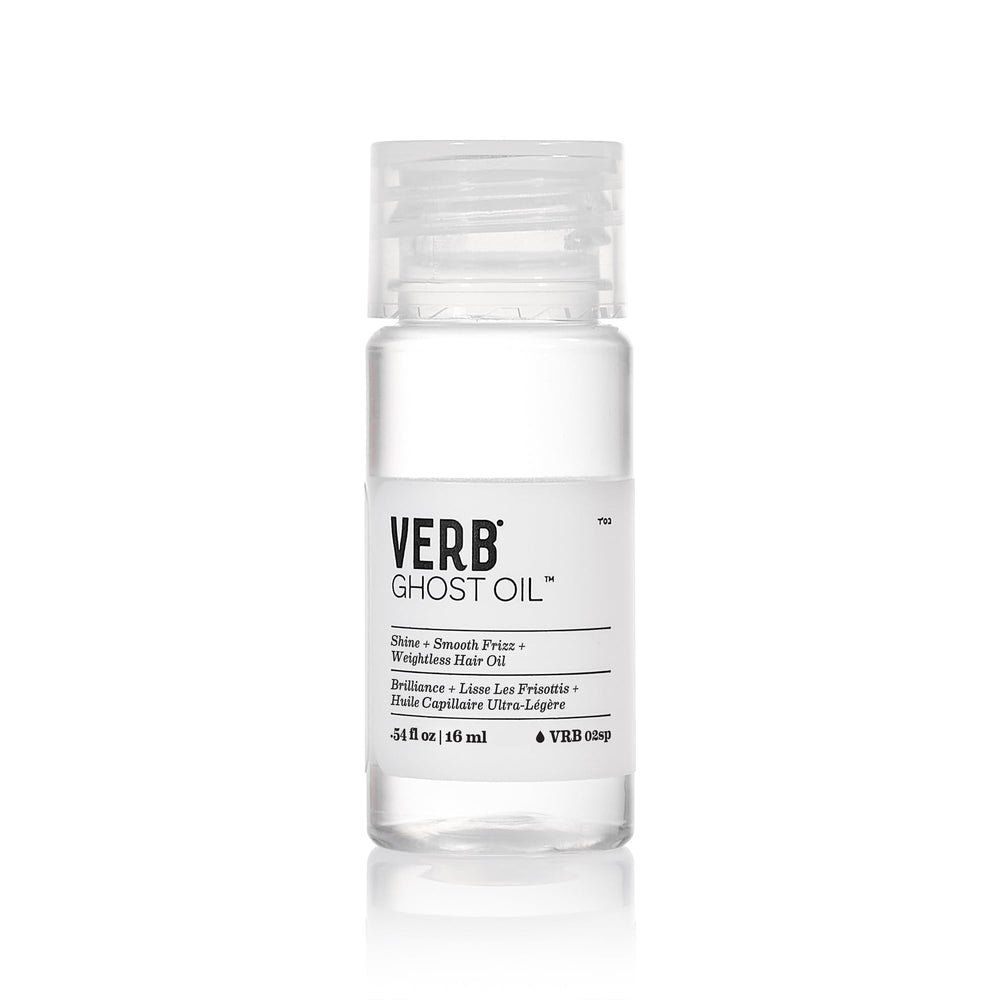 VERB Ghost Oil: botella de 0.54 oz con brillo natural sin peso.