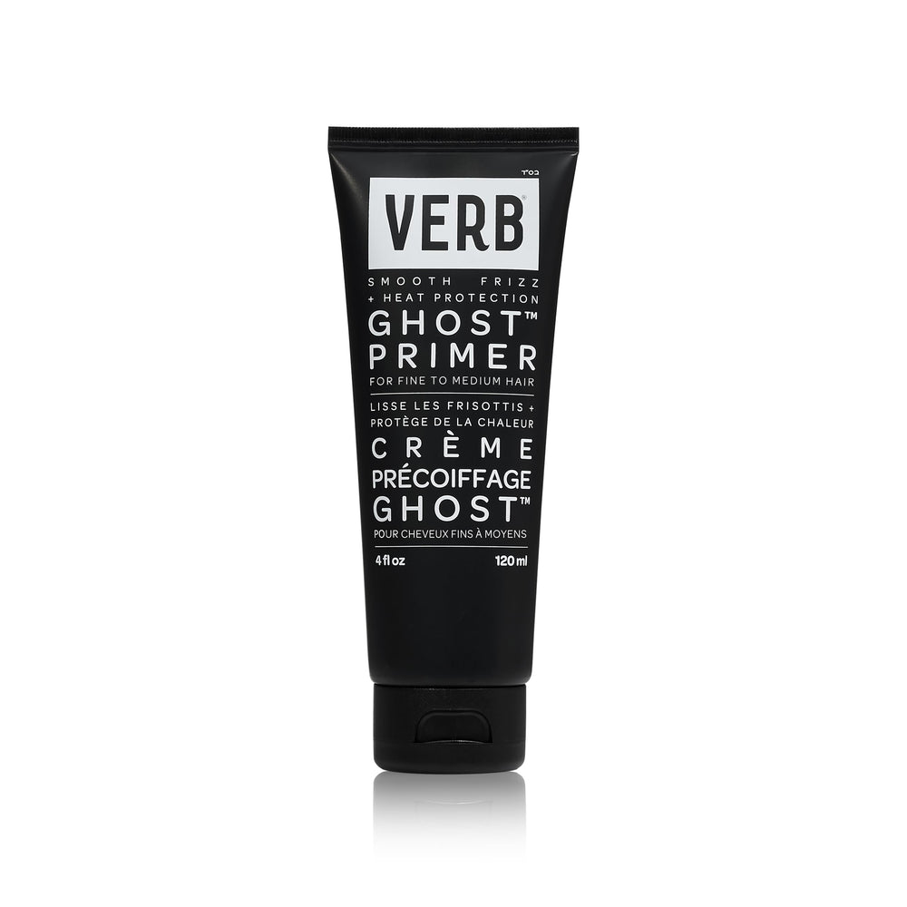 VERB Ghost Primer en bote, protección de calor 450°F para el cabello.