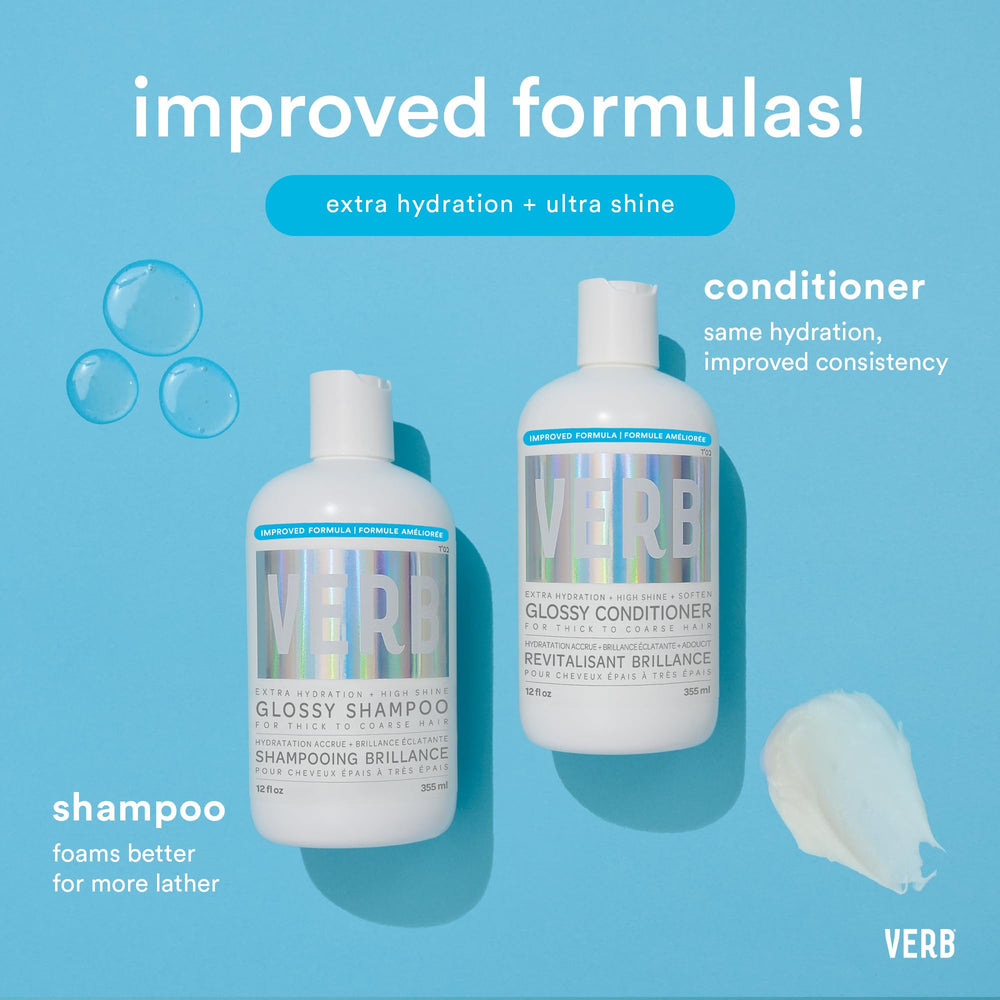 VERB Glossy Shampoo, libre de parabenos para una rutina más natural.
