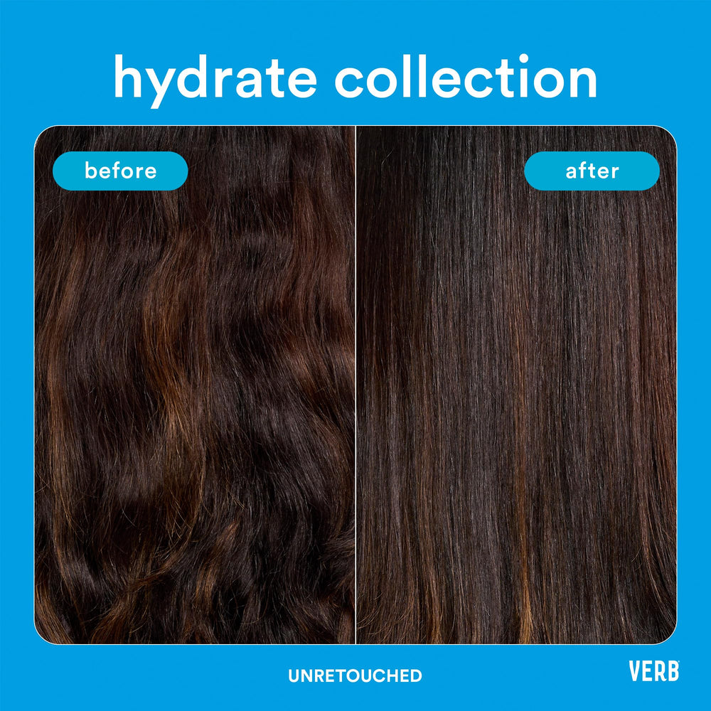 Close-up of VERB Hydrate Oil giving hair extra shine