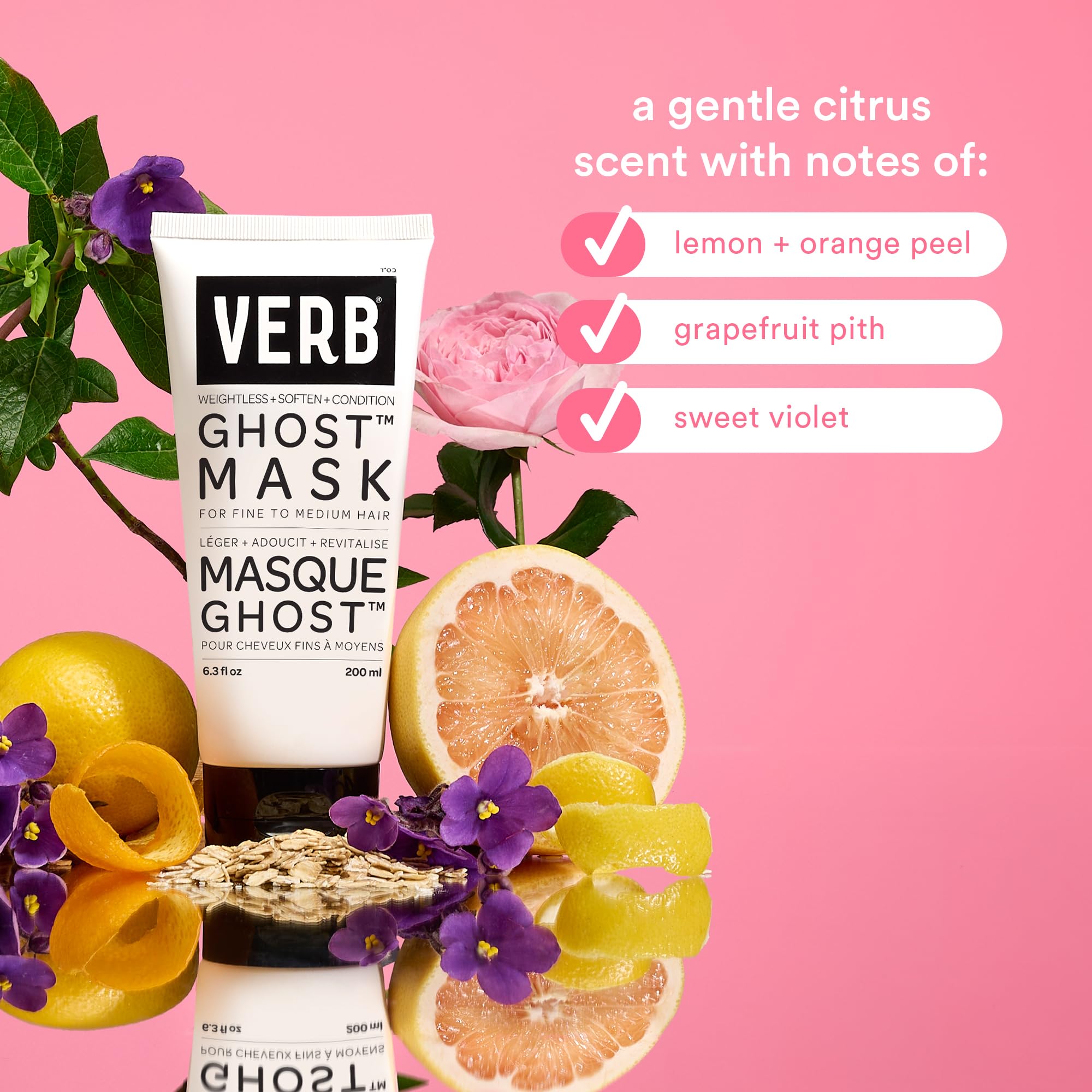 VERB Ghost Mask: fórmula sin parabenos ni sulfatos para cuidado delicado