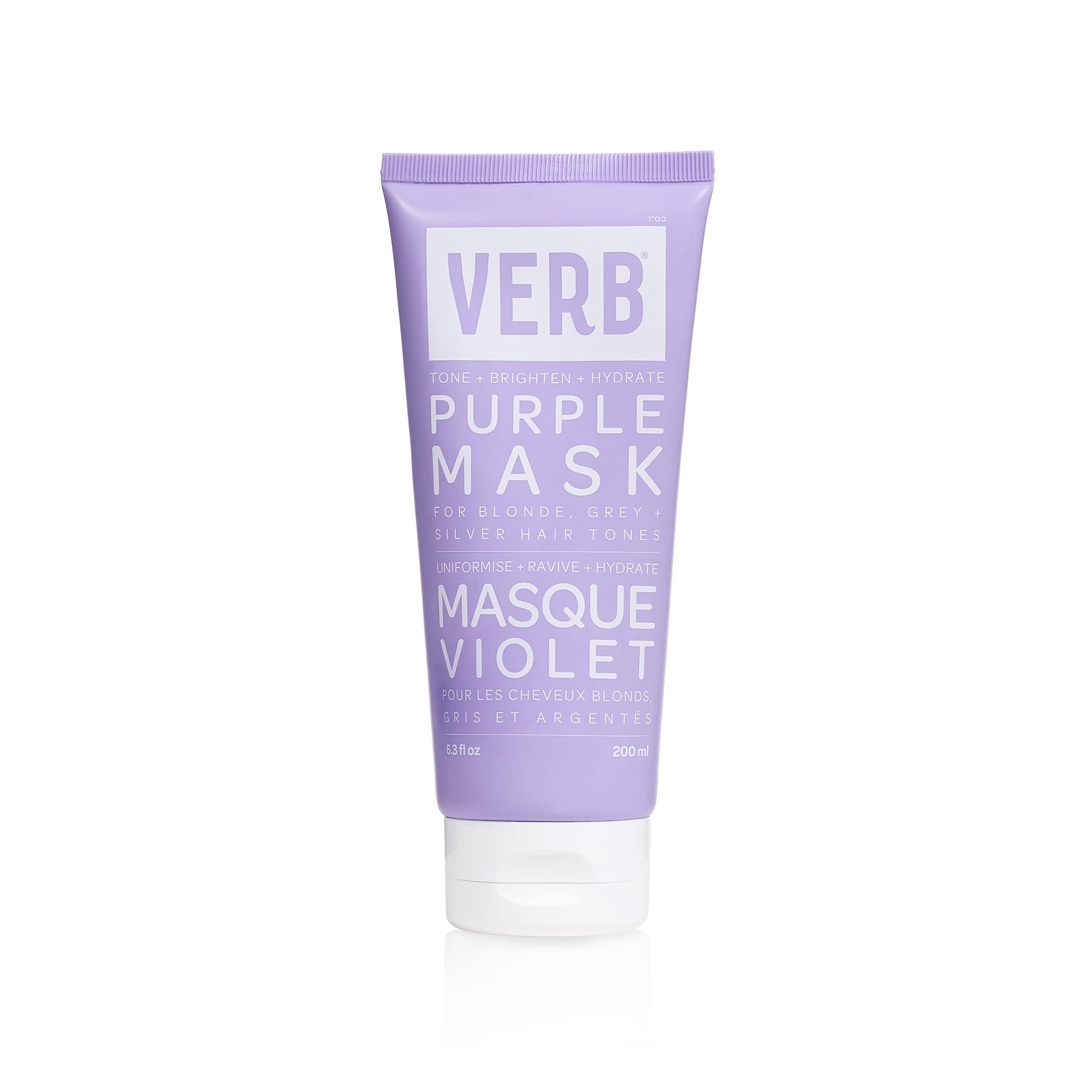 VERB Purple Mask bottle pour showing easy brassy-tone correction and even application