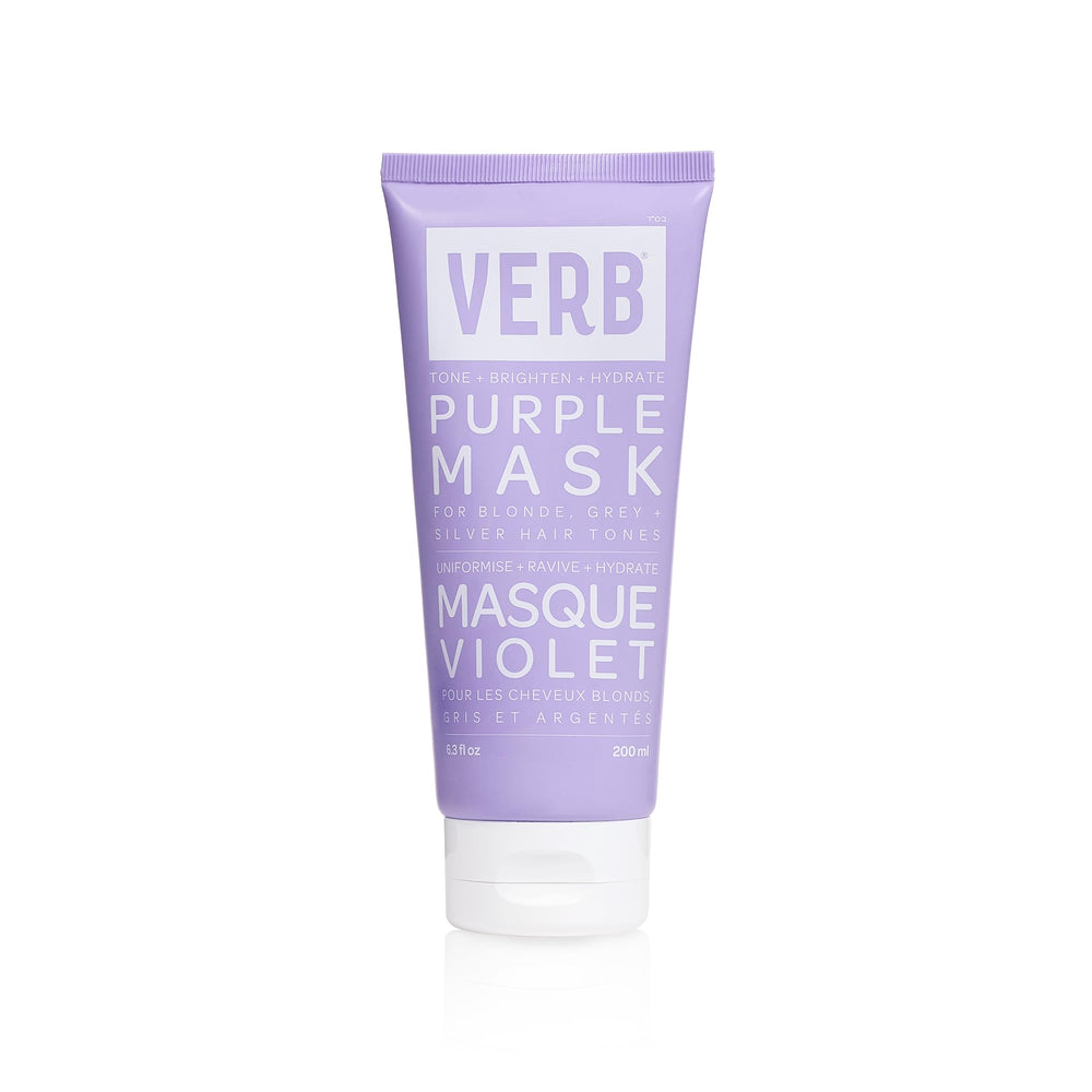 VERB Purple Mask bottle pour showing easy brassy-tone correction and even application