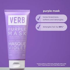 VERB Purple Mask jar closeup highlighting violet pigment for neutralizing brassiness